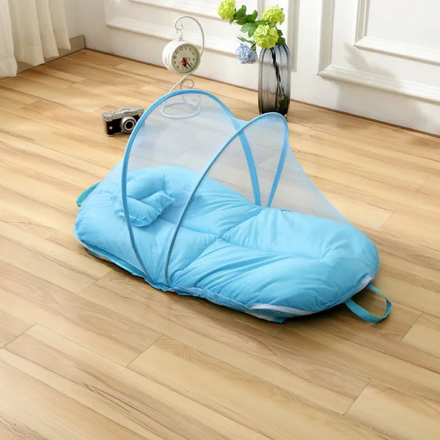 MOTOHOOD Baby Crib Tent Safety Net Crib Netting Cover Foldable Baby Bed