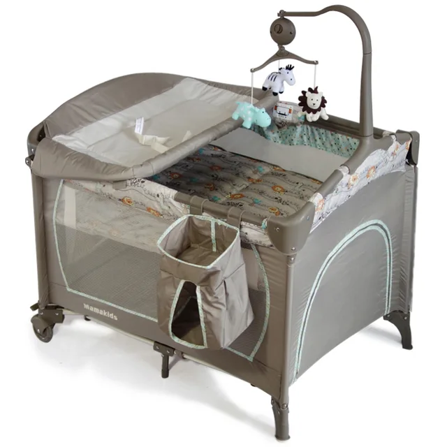 Buy Multi function Baby Portable Crib Folding Bed Playpen Crib Travel Cot 2