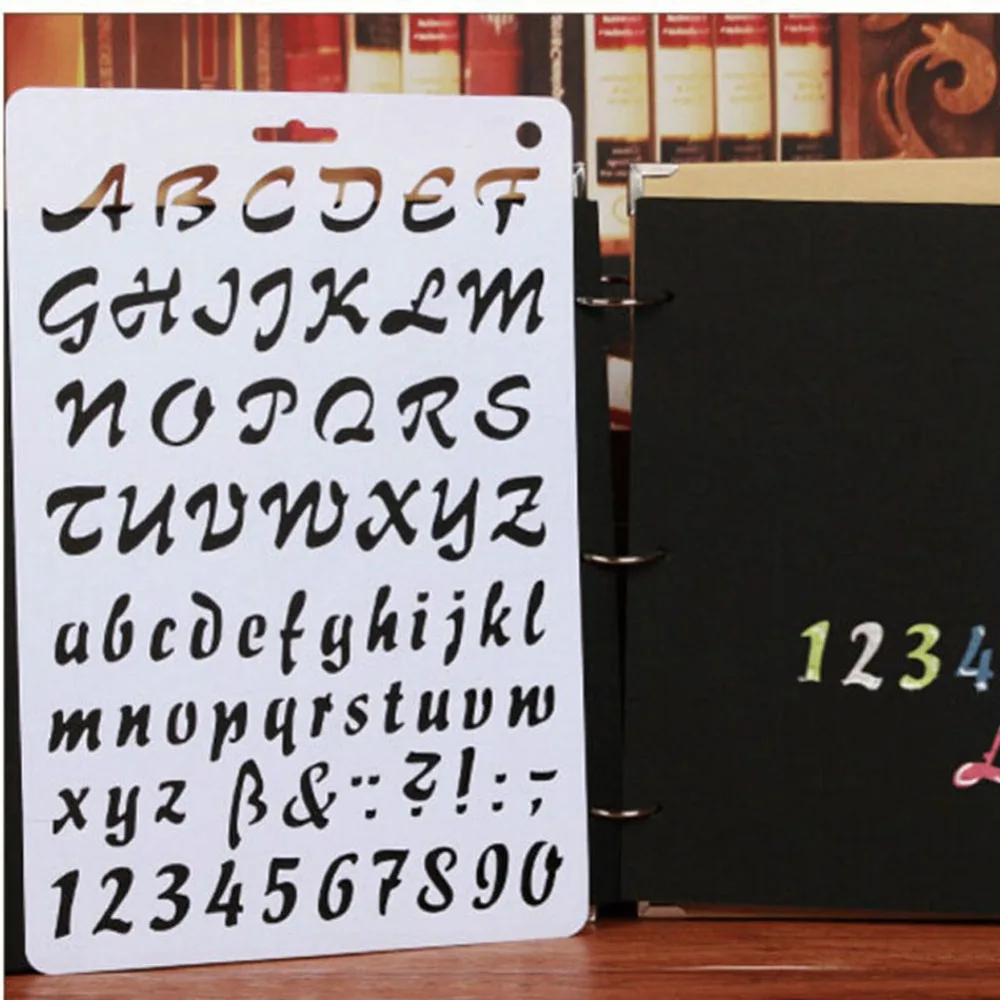 Alphabet-Letter-Stencil-Thin-Plastic-Letter-Number-Paint-Art-Craft-Gift-Baby-Drawing-Toys-Hot (4)