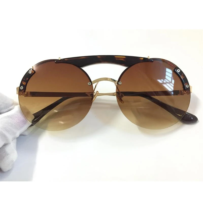 Женская мода роскошные солнцезащитные очки для женщин двойной мост солнцезащитные очки с круглой оправой Винтаж очки Брендовая Дизайнерская обувь очки Tortoise