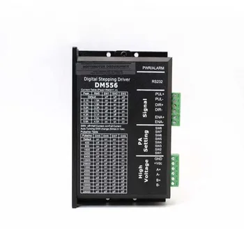 

Stepper Motor Controller DM556 2-phase Digital Stepper Motor Driver 24-50 VDC 1.0A to 5.6A 256 Subdivision for NEMA23 NEMA34