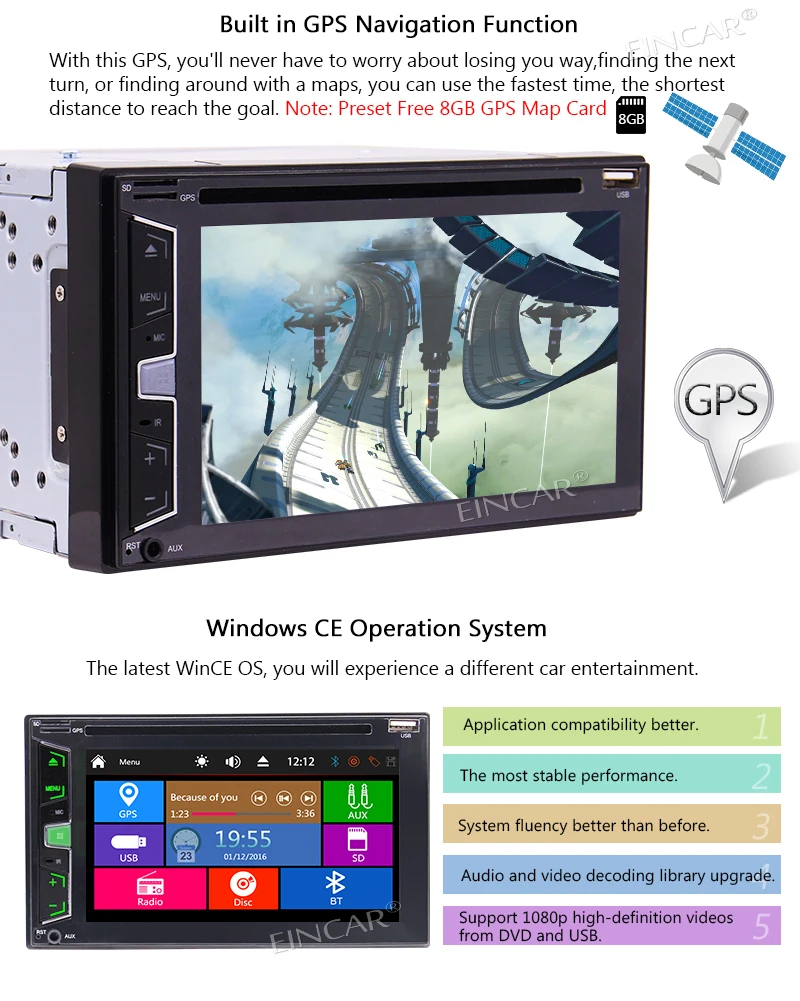 Perfect 8GB Map Card+Wince 6.2