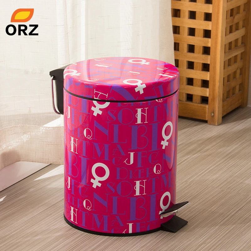 Aliexpress.com : Buy ORZ Colorful 5L Trash Can Kitchen Living Room ...