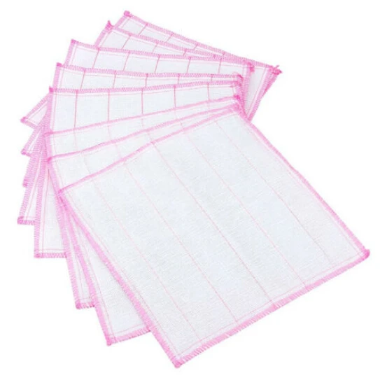 

New 30x30cm 1PC Bamboo Fiber Hand Washing Cleaning Cloth Kitchen Bowl Wipping Cloth Dishcloth