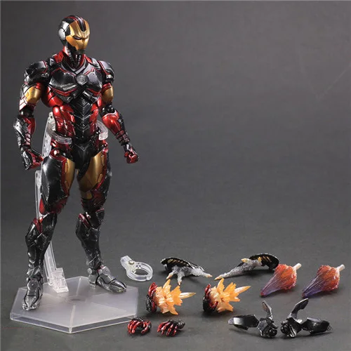 Экшн-фигурки Kai Iron Man ПВХ 27 см супер-герой Эра ультрана Tony Stark Hulkbuster кукла па