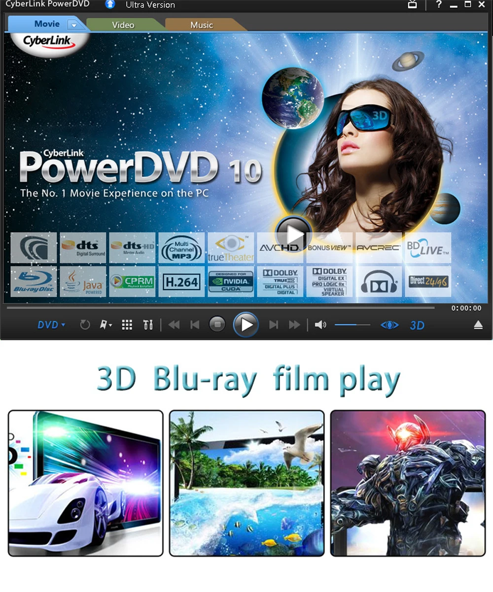 Deepfox Универсальный 9,5 мм USB3.0 Внешний Bluray привод внешний CD/DVD RW ГОРЕЛКА BD-ROM Blu-Ray плеер для ноутбука Windows7/8