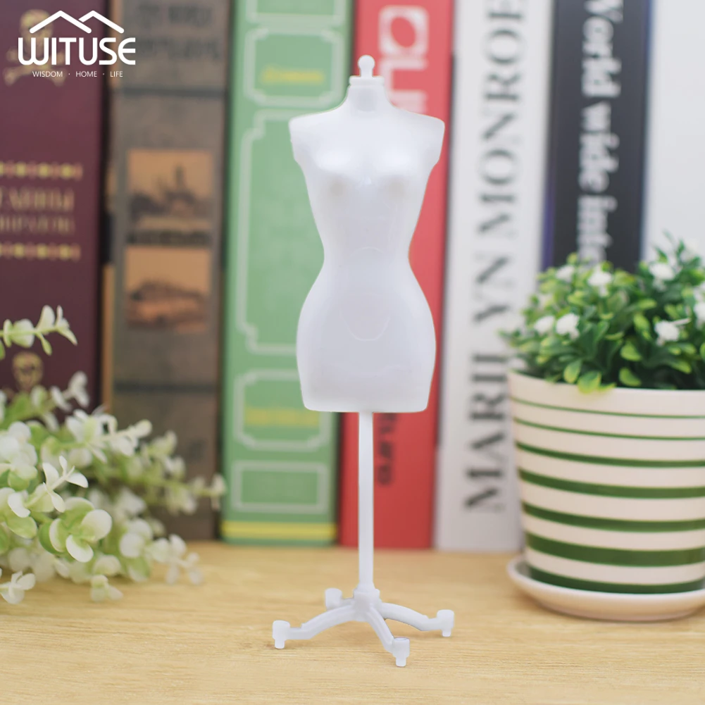 Mini Plastic Demountable Doll Dress Stand Clothes Gown Display Model