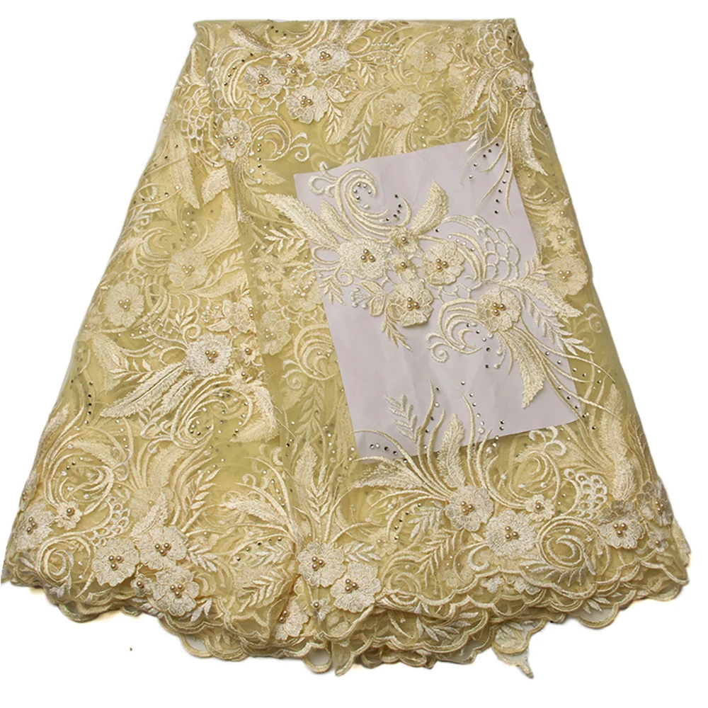 Pulu 5 ярдов/lot Африки Тюль французский Кружево Ткань в нигерийском стиле сетки | Дом