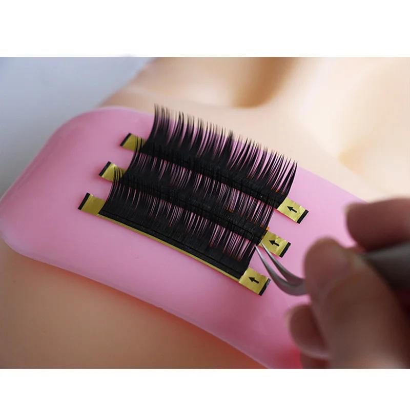 Newly Silicone Pad Eyelash Extension Lash Tray Stand Holder Makeup Supplies Thicken Eyelash Pad 