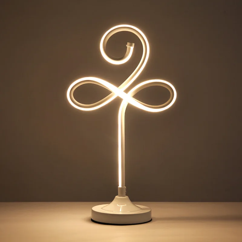 

Nordic modern led table lamps for bedroom living room vanity table desk lamp bedside lamp design spiral arclic deco table light
