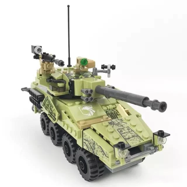 

DIY Model Toy Black Gold Military Building Blocks Set Tank Field Armed Forces Army Soldier Figures Bricks Compatible with Lepins