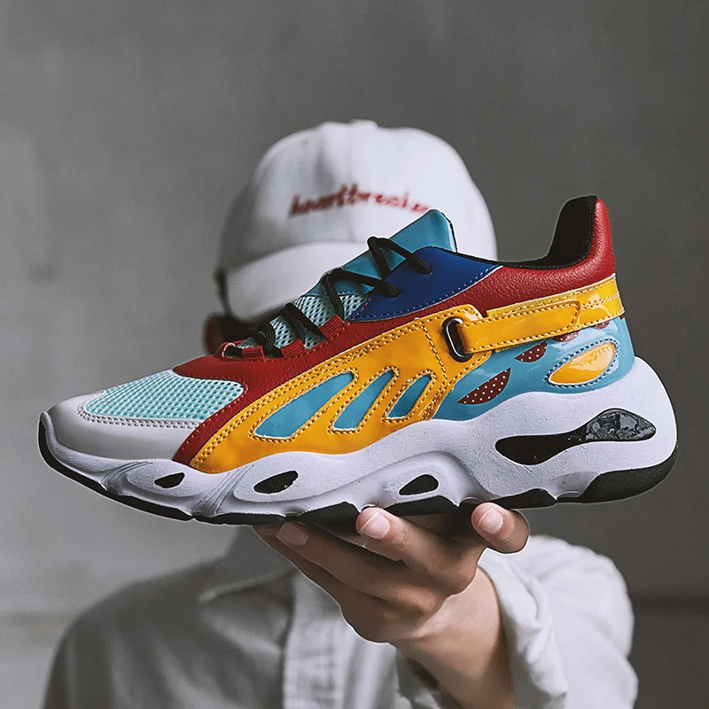 

2018 hot sell new Mens Fashion Running Breathable Shoes Sports Casual Athletic Sneakers cheap free shipping