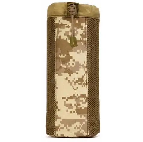Система MOLLE, одиночная бутылка для воды, сумки для скалолазания, сумка для чайника, армейская прочная мужская сумка для путешествий, походов, тактическая сумка для воды - Цвет: Desert digital