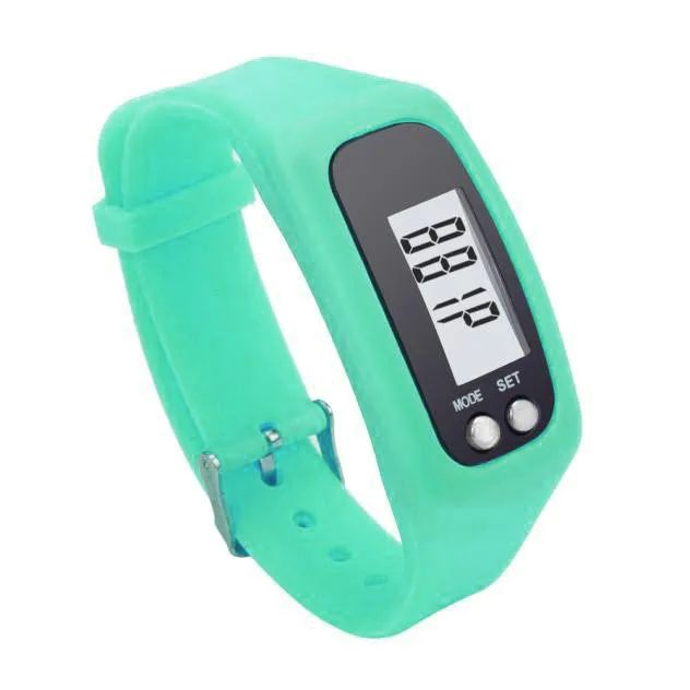 Lcd Neutrale Horloge Sport Horloge Loopafstand Teller, карта для бега, километр, для бега, для занятий спортом, фитнесом, Stappenteller A3065 - Цвет: SB