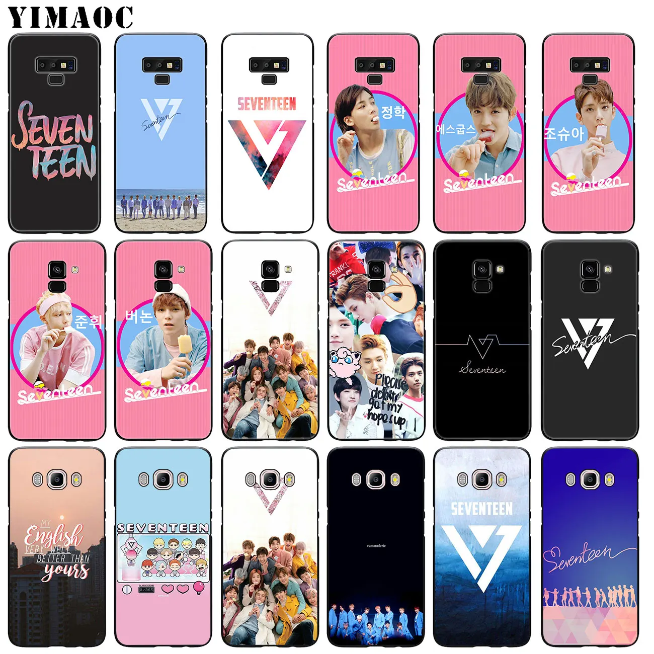 Мягкий силиконовый чехол YIMAOC Seventeen JEONGHAN kpop 17 для Samsung Galaxy A6 Plus A9 A8 A7 2018 A3 A5 2016 2017 Note 9