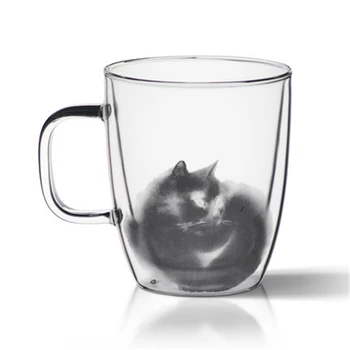 

Double Wall Glass Cups Of Coffee Mugs Tea Water Big Art Supplies Fincan Simple Handmade Mugs Personalized Simple DDBXX00