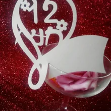 Индивидуальные инициалы номер вино метки для бокалов Свадебная вечеринка карты банкетные карточки для рассадки вечерние на день рождения decorpc001