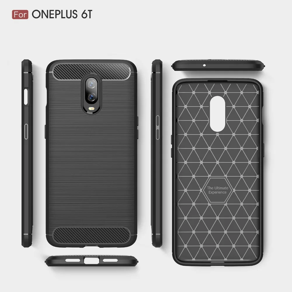 Best OnePlus 6 6T 5 5T Case Soft Silicon Case TPU Cover Carbon Fiber Case For OnePlus 6 6T 5 5T 3 3T Phone Case Fundas Back Cover