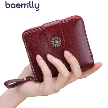 

Women's Wallet Genuine Leather Mini Bag Travel Wallets Ladies Purses Handbags Кожаный Кошелек Для Женщин Короткий Money Pocket