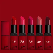 5 colors Korean brand matte lipstick waterproof and long lasting beauty lips just like ruby woo and diva Lipsticks