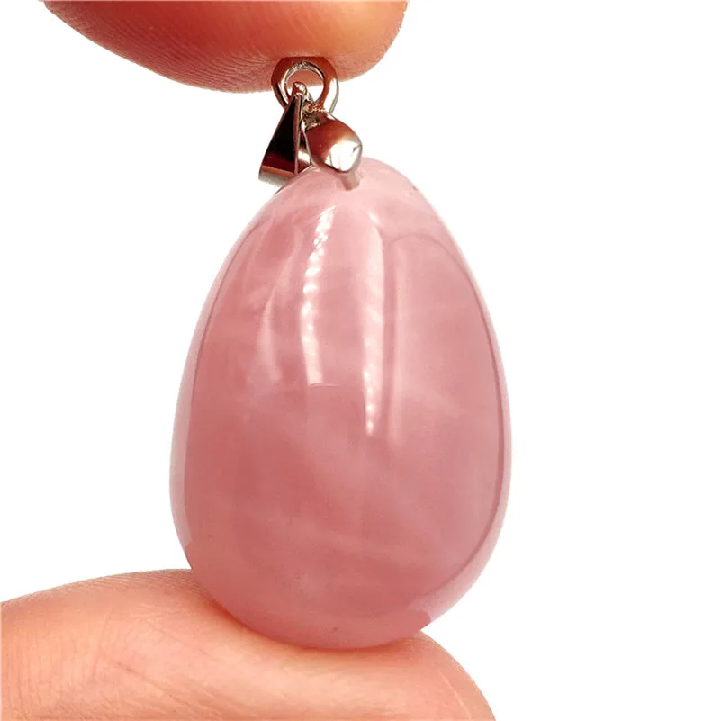 

Genuine Natural Rose Quartz Pendant From Madagascar 25x18x12mm Stone For Woman Anniversary Gift Fashion Crysta Luxury Pendant