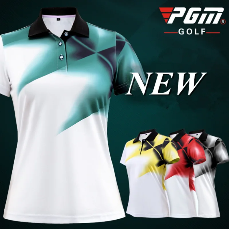 WOMEN'S Golf T shirt Breathable Sunscreen UV protection Gradient