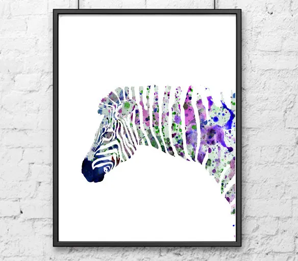 Elephant Giraffe Zebra African Animals Home Decor-3