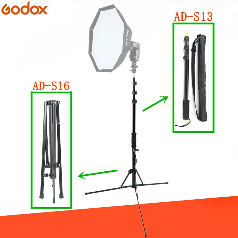Фотовспышка Godox AD200 AD S13 + фотовспышка портативная напольная стойка для