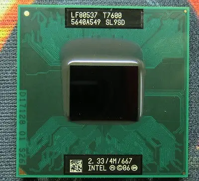 

DHL/EMS 2 Sets*IN+TELCore 2 Duo Mobile T7600 SL9SD 2.33GHz /4M / 667MHz Socket M CPU