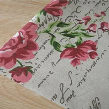 Украшение для дома, цветочный принт, хлопок, лен, холст, лен, ткань для домашнего шитья, рукоделие, ткань для стен, ширина на 150 см