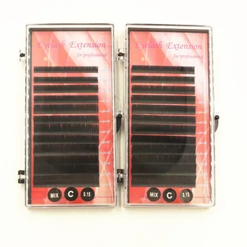 

Free Shipping 5 packs Korea Ellipse Cashmere Flat Eyelash Extensions 0.15mm 0.2mm Thickness False Individual Eyelashes