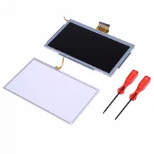 VKTECH Game Machine Screen Accessories LCD Display Screen Replacement+ Gamepad Repair Tools Set for Nintendo Wii U