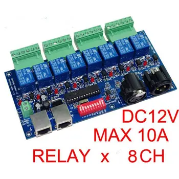 

8 Channel DMX512 Controller Relay Switch Kit DIY Converter 8 Way Relay Switch