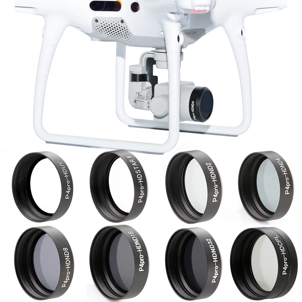 

Wholesale ND2 ND4 ND8 ND16 ND32 CPL UV Star Camera Lens Filter for DJI Phantom 4 PRO 4PRO+