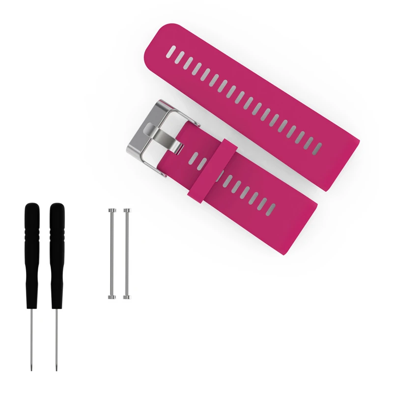 Ouhaobin 170-220mm Sports Silicone Band Strap fitness bracelet wrist strap For Garmin vivoactive HR Feb 08 c3                   18