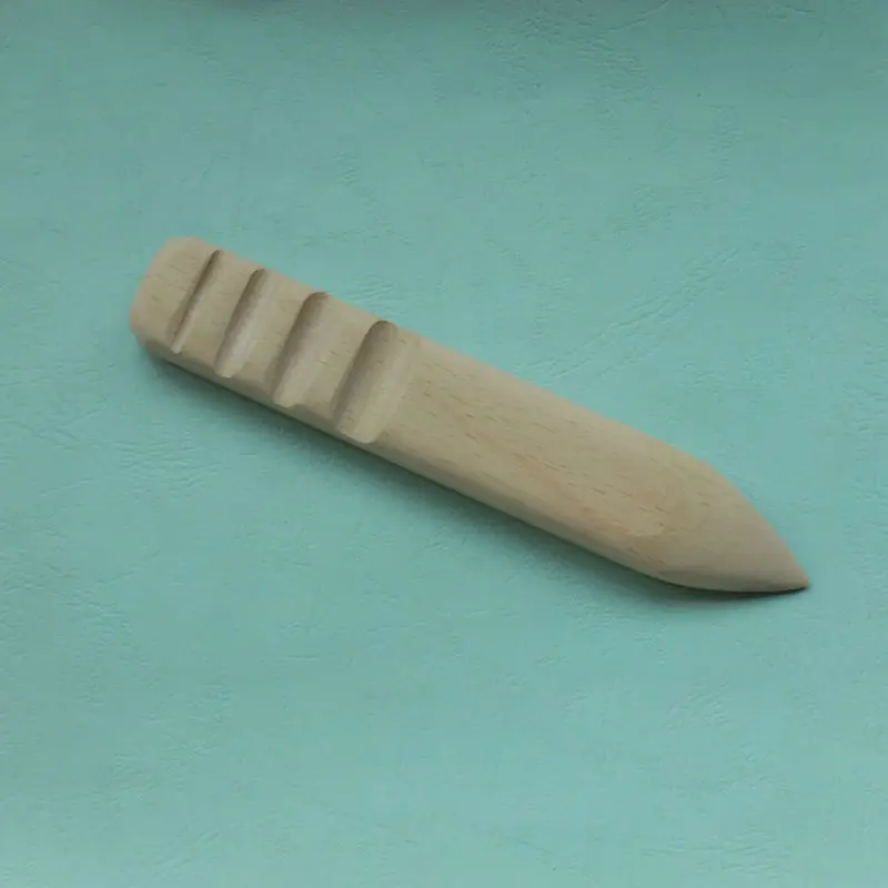 DIY Johnleather Craft Tool Wooden Polishing Rod Hand Grinding Plat Rod