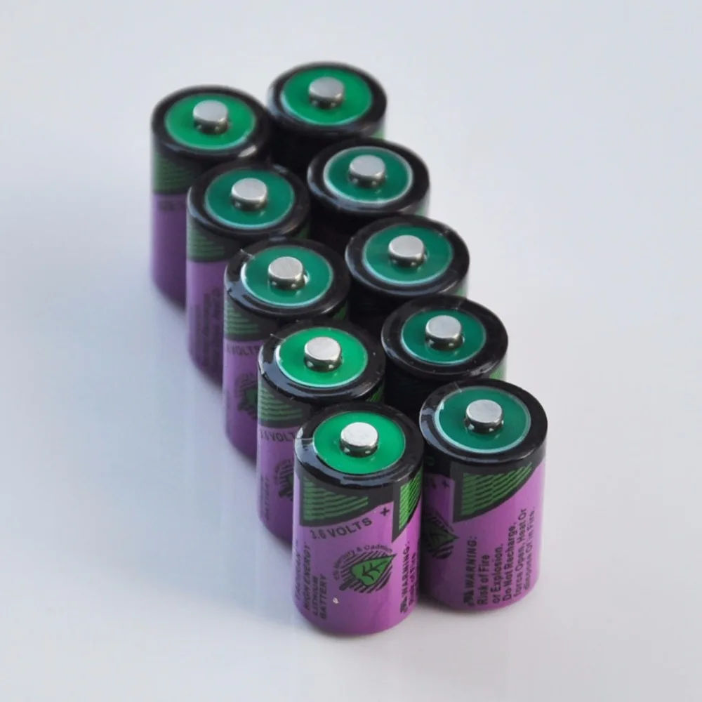 

10PCS ER14250 1/2AA 3.6V liSOCL2 lithium primary battery 14250 1/2 AA cell replace for Tadiran TL-5902 gas water meter