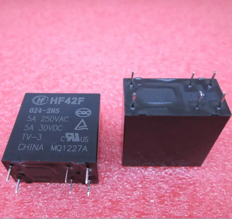 Реле HF42F 024 2HS новое реле 24VDC DC24VC 24V DIP6|relay 24vdc|24vdc relayrelay 24v |
