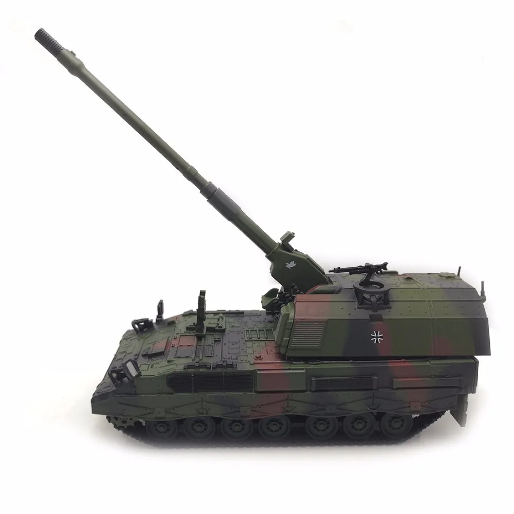 1: 72 Масштаб литой под давлением металлический военный танк модели Panzer Haubitze PzH-2000 самоходная артерия литой армейский Танк модель игрушки