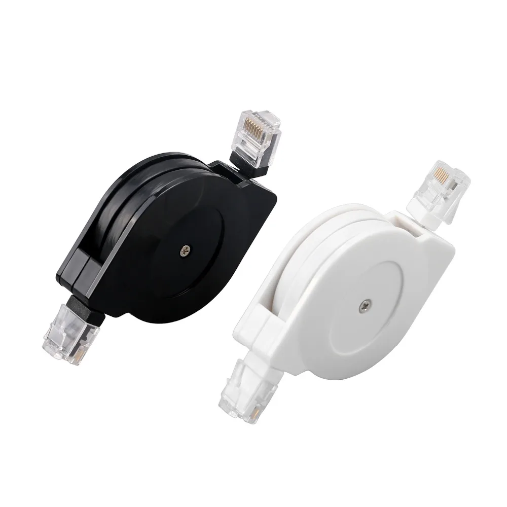 LBSC (2 Pack) Cat 6e Retractable Network Patch Cable 10/100