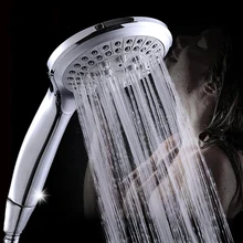 Water Saving Shower Head Rain Shower ABS Plastic Soffione font b Doccia b font Chrome Ducha