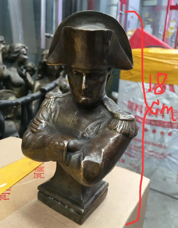 

9" pharaohs of ancient Egypt Bronze ART statue Sit King Tutankhamen sculpture Napoleon statue, the great leader of France