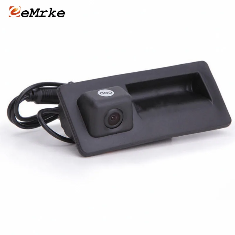 

EEMRKE CCD HD Car Rear View Backup Cameras for Skoda Octavia 5E 2013 2014 2015 Reverse Parking Camera NTSC Replace Trunk Handle