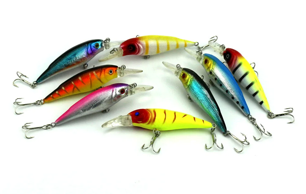 8PCS New hot sale trolling lure topwater fishing lures salt/fresh water 11G 10.5CM Minnow 4