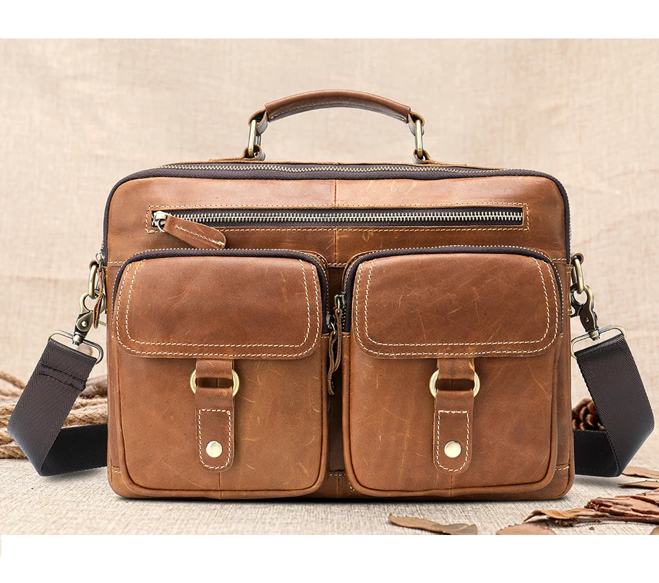 MVA мужской повседневный портфель из натуральной кожи, модная деловая мужская сумка-мессенджер, мужская повседневная сумка на плечо для ноутбука
