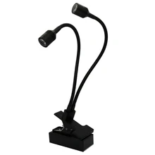 Двухголовная точечная лампа для подзарядки, вращающийся настольный стеклянный зажим, Гибкая трубчатая лампа с зажимом для аккумулятора для дисплея. Шоу-рум