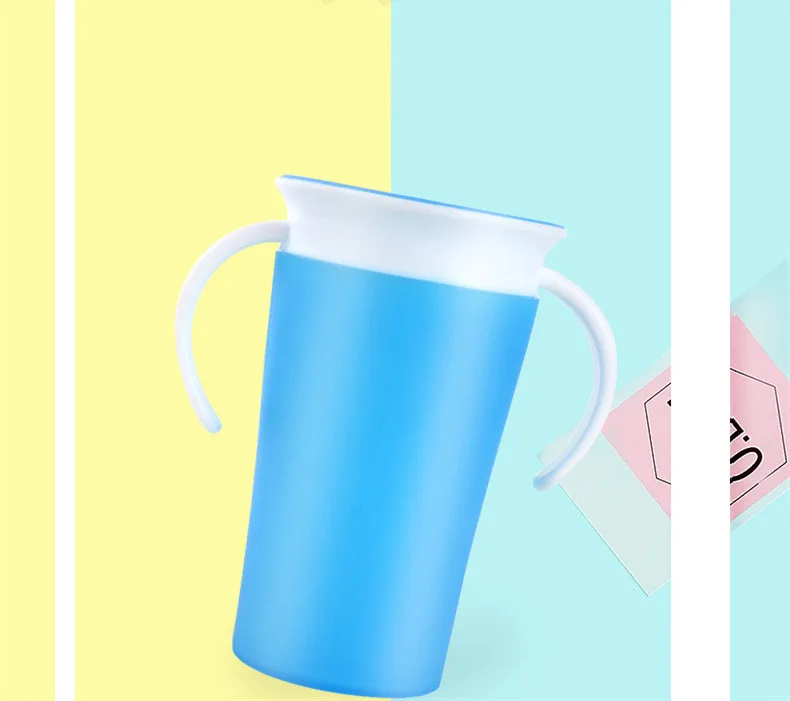 1 шт. на 360 градусов может поворачиваться Волшебная чашка детская обучающая Питьевая чашка герметичная детская чашка для воды 260 мл