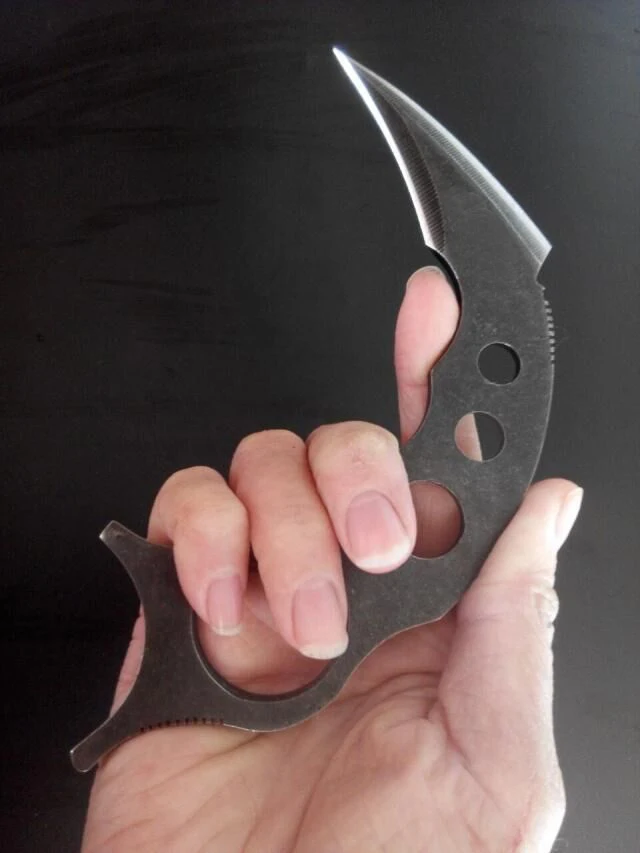 Нож karambit Ручная ковка травление высокое качество EDC инструмент открытый тактический нож кемпинг выживания разведка карманный нож