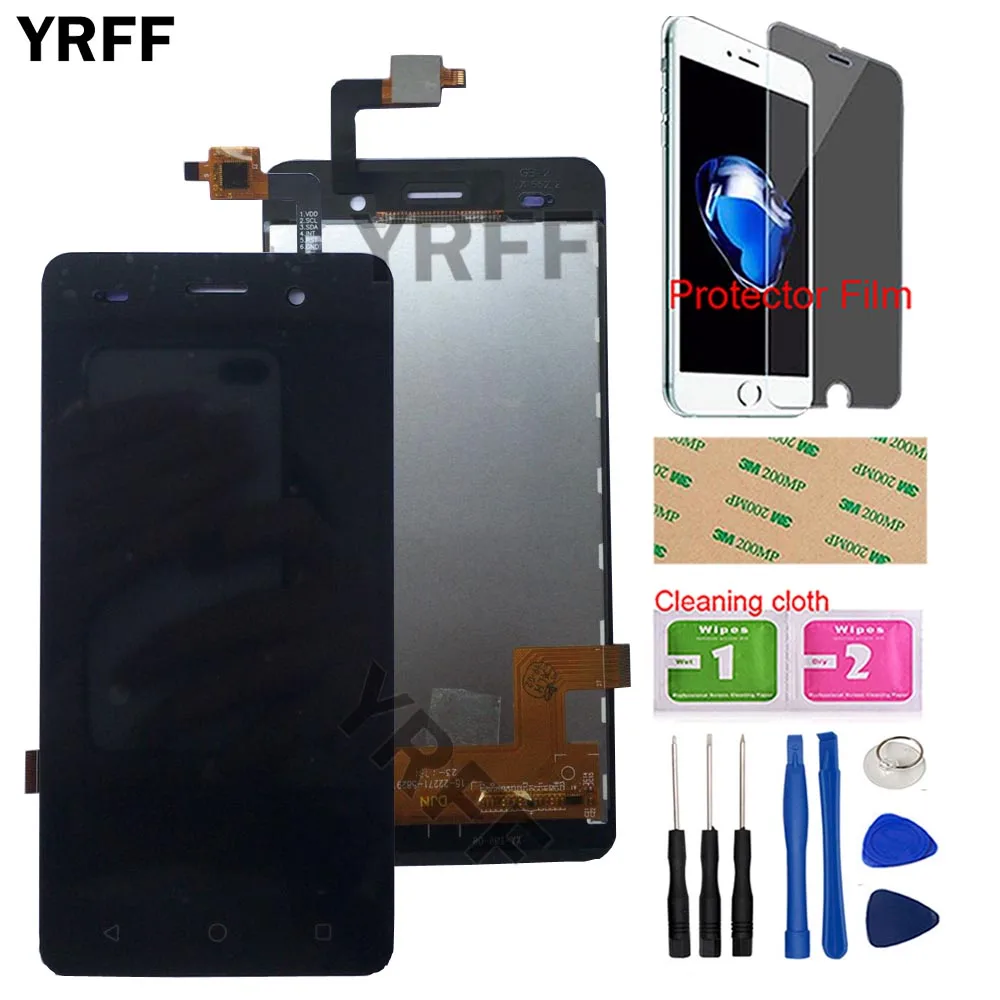 Kopen 5 mobiele Telefoon LCD Display Voor BQ BQS 5020 BQS 5020 Strike Lcd Touch Screen Complete Montage Gereedschap Protector film
