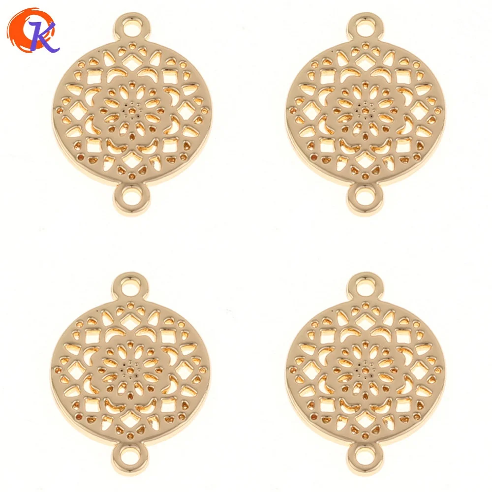 

Cordial Design 100Pcs/Lot 14*20MM Jewelry Accessories/Gold Coin Connectors/Earrings Making/Zinc Alloy/Hand Made/Earring Findings